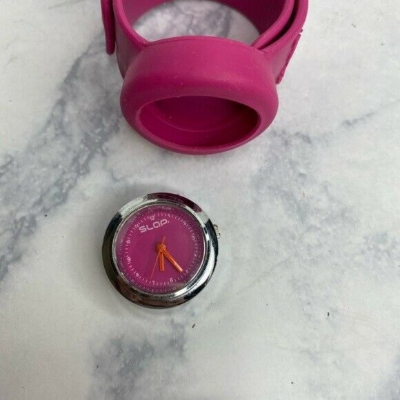 Slap Wrap Watch Womens silicon band pink - Picture 3 of 3